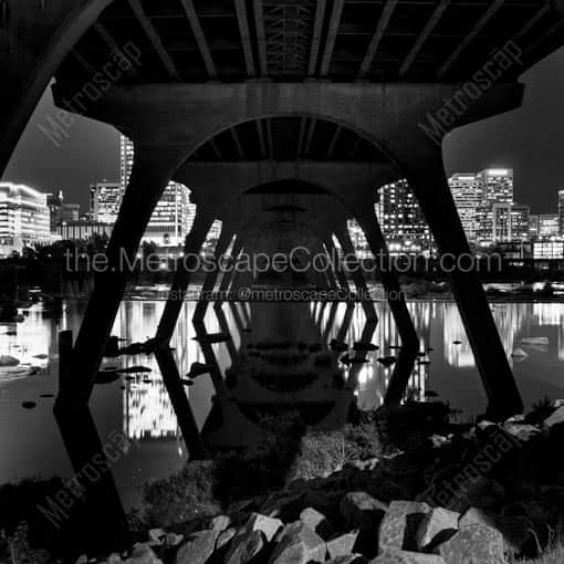 The Manchester Bridge -- Richmond Black and White Wall Art