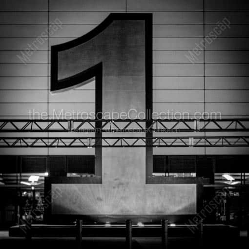 The University of Phoenix Stadium Entrance 1 -- Phoenix Black and White Wall Art