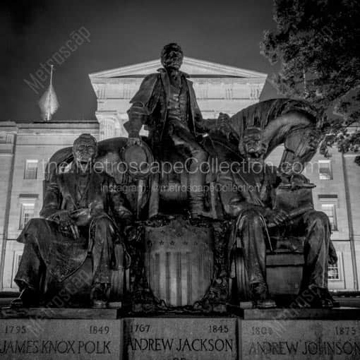 The Presidents from North Carolina -- Raleigh Black and White Wall Art