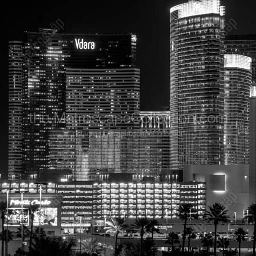 Vdara at City Center Las Vegas -- Las Vegas Black and White Wall Art