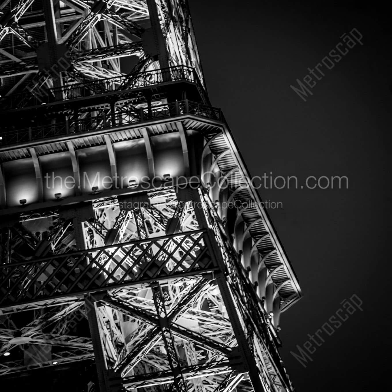 The Las Vegas Eiffle Tower at the Paris Hotel and Casino Wall Art square crop