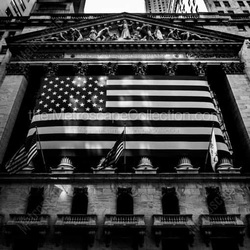 Wall Street -- New York City Black and White Wall Art