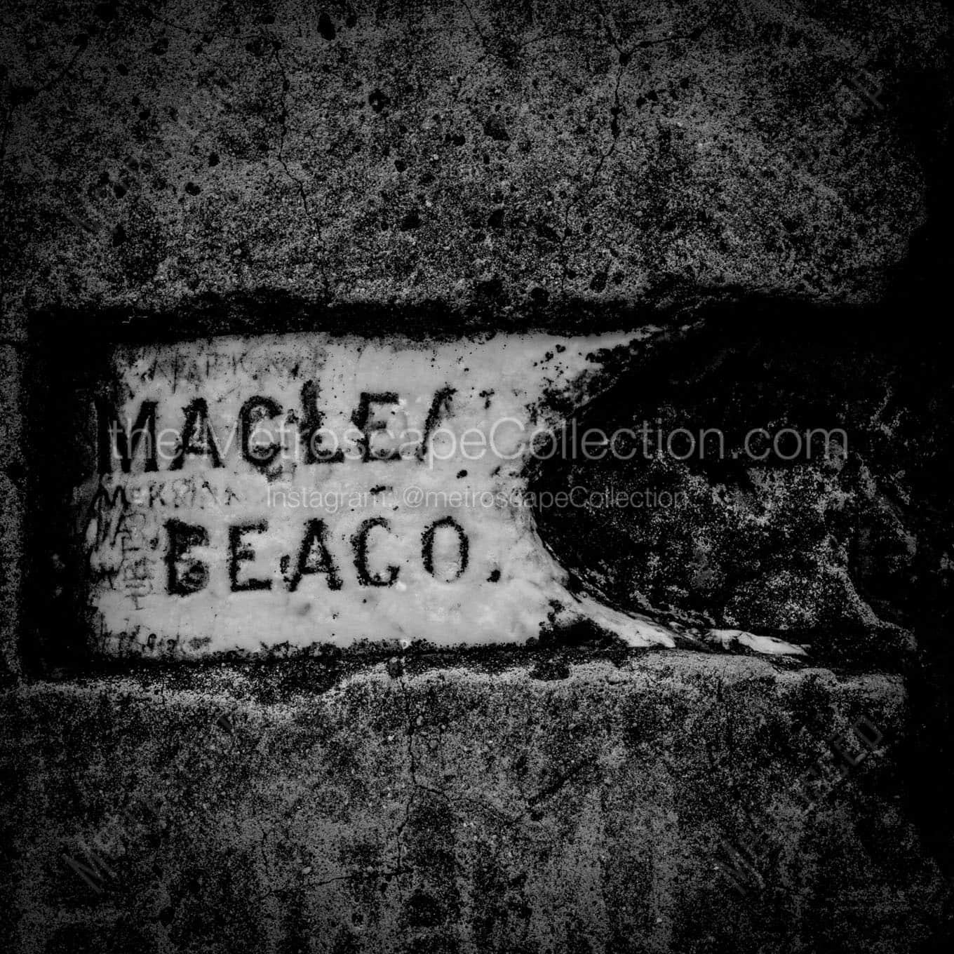 The Weathered and Worn Beacon atop Table Mountain Wall Art square crop