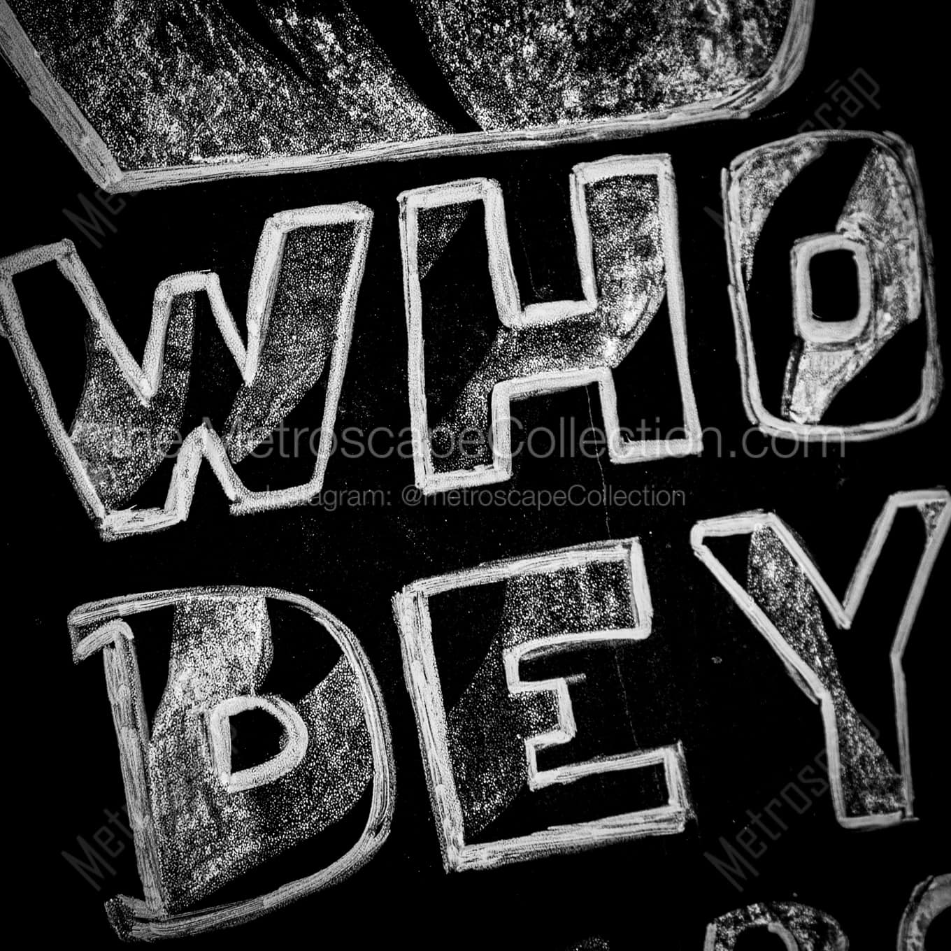 Who-Dey Wall Art square crop