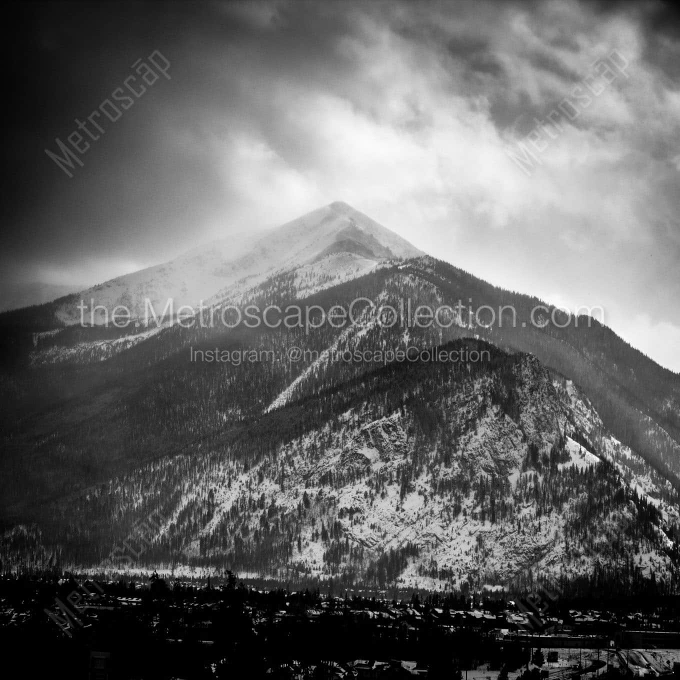 Wichita Mountain near Frisco Wall Art square crop