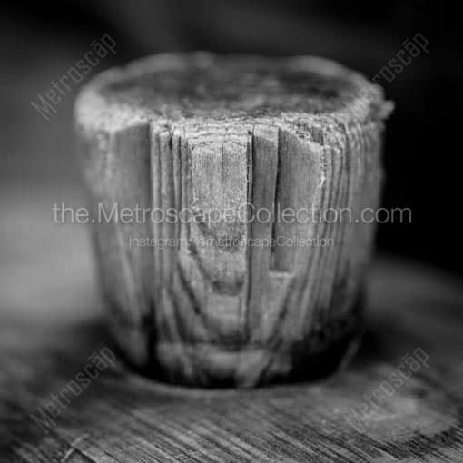 A Wine Barrel Bung -- Napa-Valley Black and White Wall Art
