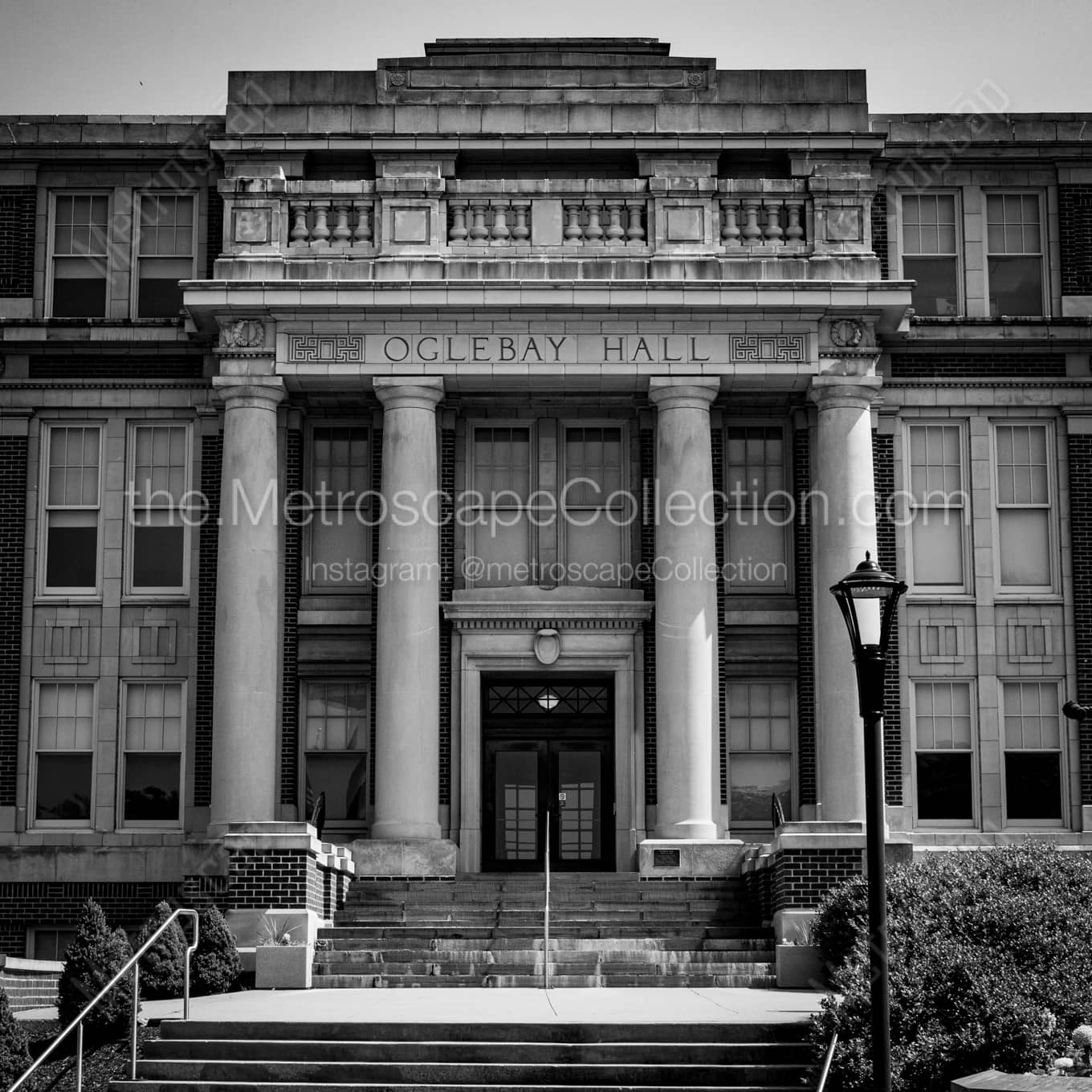 WVU Oglebay Hall Wall Art square crop
